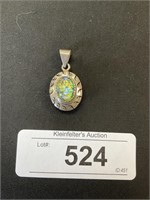 925 Marked Sterling Silver Pendant.