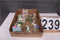 Flat Of Easter Figurines