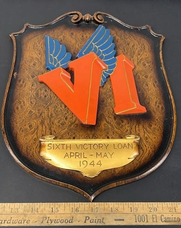 Sixth Victory Loan Plaque. 1944.