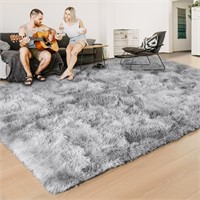 ISEAU Super Soft Shaggy Rug  5x8 ft  Grey