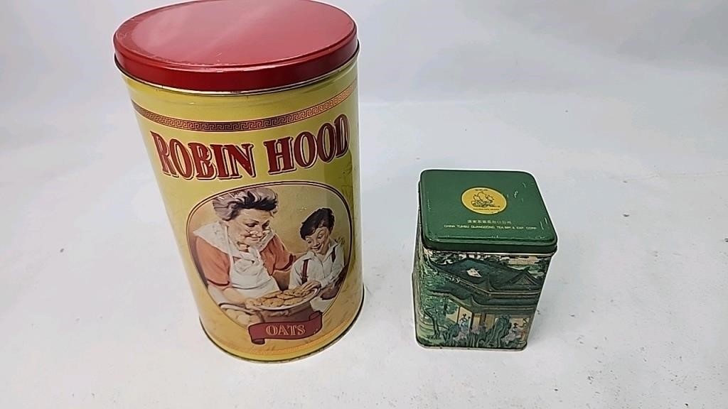 Robin hood oats tin and tuhsu Guangdong tea