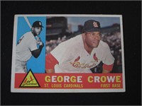 1960 TOPPS #419 GEORGE CROWE CARDINALS