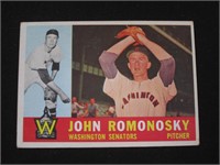 1960 TOPPS #87 JOHN ROMONOSKY SENATORS