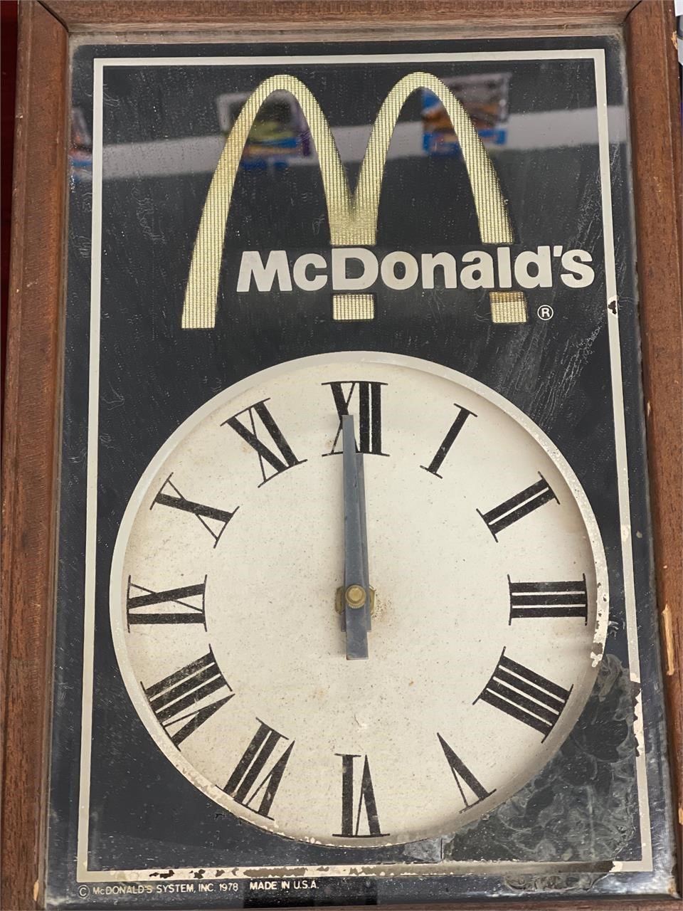 RARE 1978 VINTAGE McDonald’s Clock