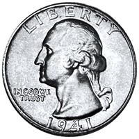 1941 Washington Silver Quarter UNCIRCULATED