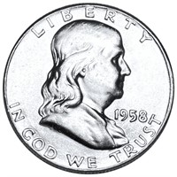 1958 Franklin Half Dollar UNCIRCULATED