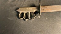 U.S. WWI 1918 Trench Knife w/ Steel Scabbard