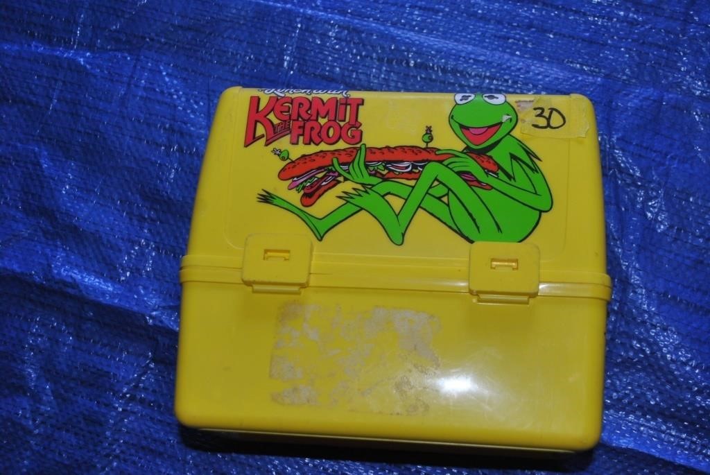 plastic lunchbox Kermit the frog no thermos