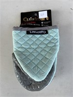 2 CUISINART OVEN MITS WITH SILICONE GRIPS