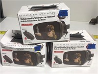 3 New Dream Vision VR Virtual Reality Headsets
