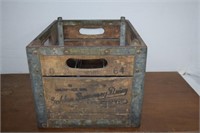 Vintage Wood Dairy / Milk Crate