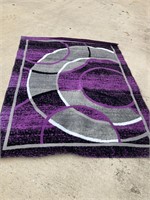 PURPLE AREA RUG- 5.3FT X 6.9FT