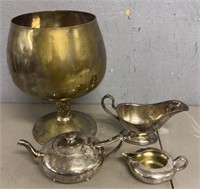 (4) Silver Plated Items