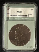 Graded IKE Dollar