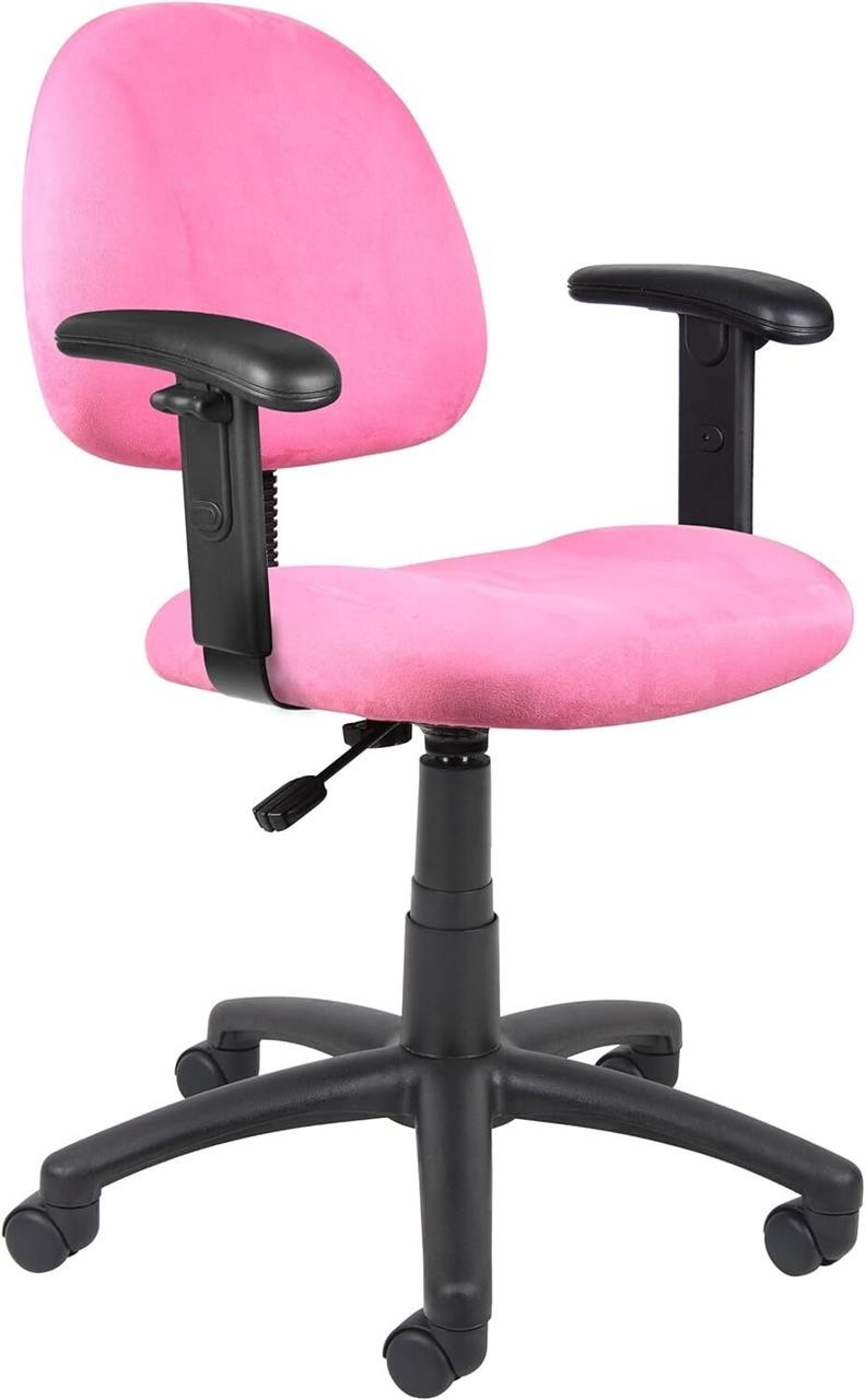 Boss Office Products Microfiber Task Chair in Pink