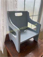 Vintage blue toddlers chair