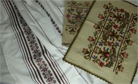 Hungarian Folk Ethnic Tablecloth & Pillow Cases