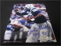 John Mackey signed 8x10 photo COA