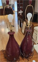 Pair of beautiful decorative lamps without shades