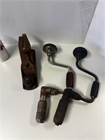 Vintage drills and planer
