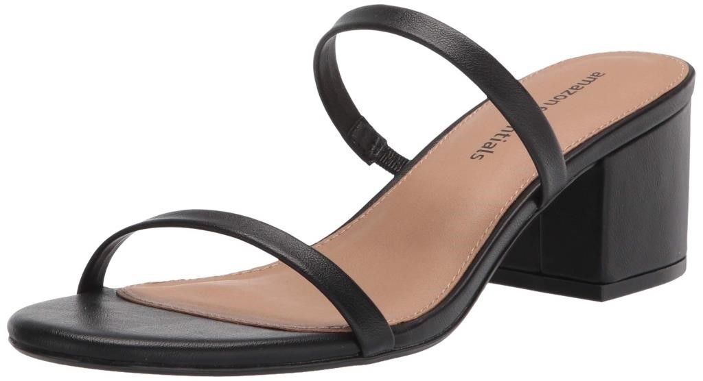 Essentials Women's Thin Two Strap Heeled Slide, B