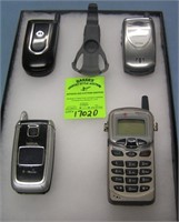 Group of modern cell phones