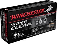 Winchester Ammo W40SWLF Super Clean  40 SW 120 gr