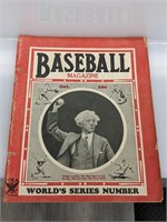 1934 Baseball Magazine Babe Ruth Inside Back Cover