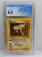 CGC 6.5 Fossil Hitmonlee Holo - Unlimited