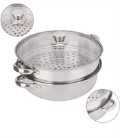 ($26) WATA 28cm 2-Layer Steamer Stainless