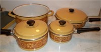 MCM Gold Enamelware Cookware Set