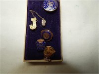 Vintage Fraternal , Scholl & Profiency Pins