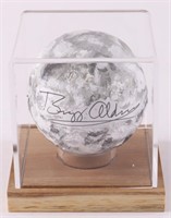 Autographed Buzz Aldrin Replica Moon Display