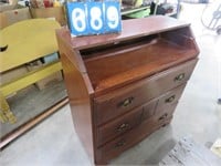 WOODEN DRESSER WITH HINGED TOP