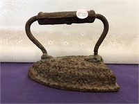 Antique Solid Metal Iron