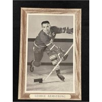 (5) 1940's Beehive Hockey Photos Jacques Plante