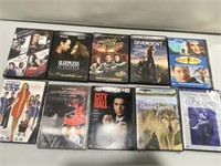 10- DVD movies in cases -  some unopened