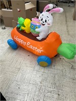 6x4ft Easter inflable carrot car