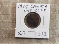 1927 Canada One Cent XF