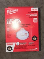 Milwaukee 10pk Valved Respirators