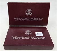 (2) Two Piece Sets 1995 Olympics Dollars Proof