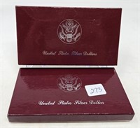 (2) 1983-S Olympic Dollars Proof