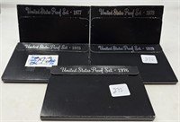1975, ’76, ’77, ’78, ’79 Proof sets
