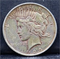 1923 peace dollar