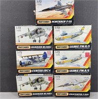 Seven MatchBox Model Airplanes