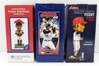 (3) CLEVELAND INDIAN BOBBLEHEADS
