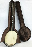 Vintage Carved Banjo, Unknown Maker.