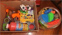 box- Playdough molds, Tshirt markers, toys, etc.