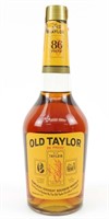Old Taylor Ky. Straight Bourbon Whiskey Bottle