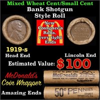 Lincoln Wheat Cent 1c Mixed Roll Orig Brandt McDon